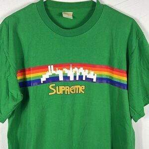 🔥🏀 Rare Vintage SUPREME NYC skyline Denver Nuggets Tee -Limited Edition -Sz Lg